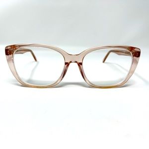 Eyebuydirect Odessa 53-17-140  C1 Clear Pink Plastic Eyeglasses FRAMES ONLY
